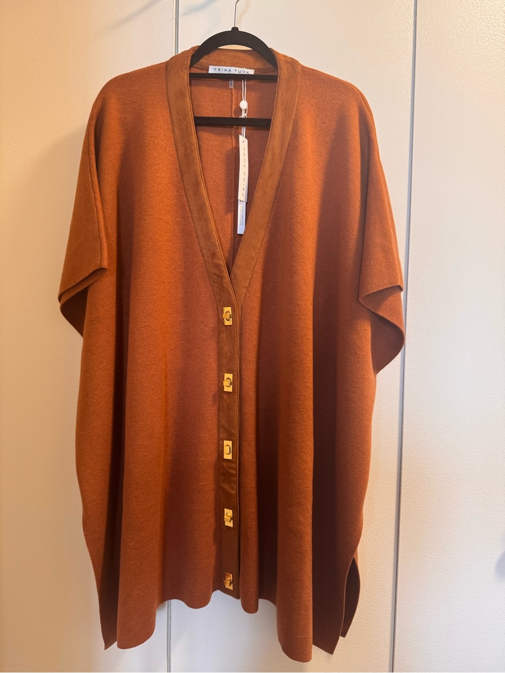 Trina Turk Sapphire Poncho - Amber